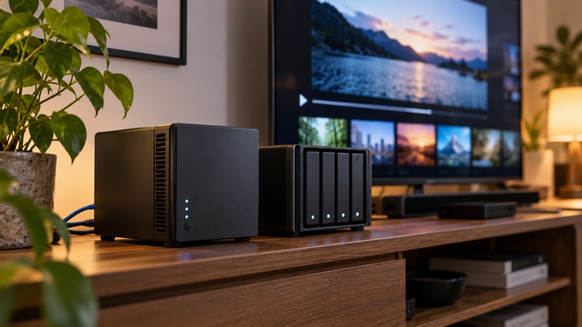 Media server video playback showing Direct Play and transcoding