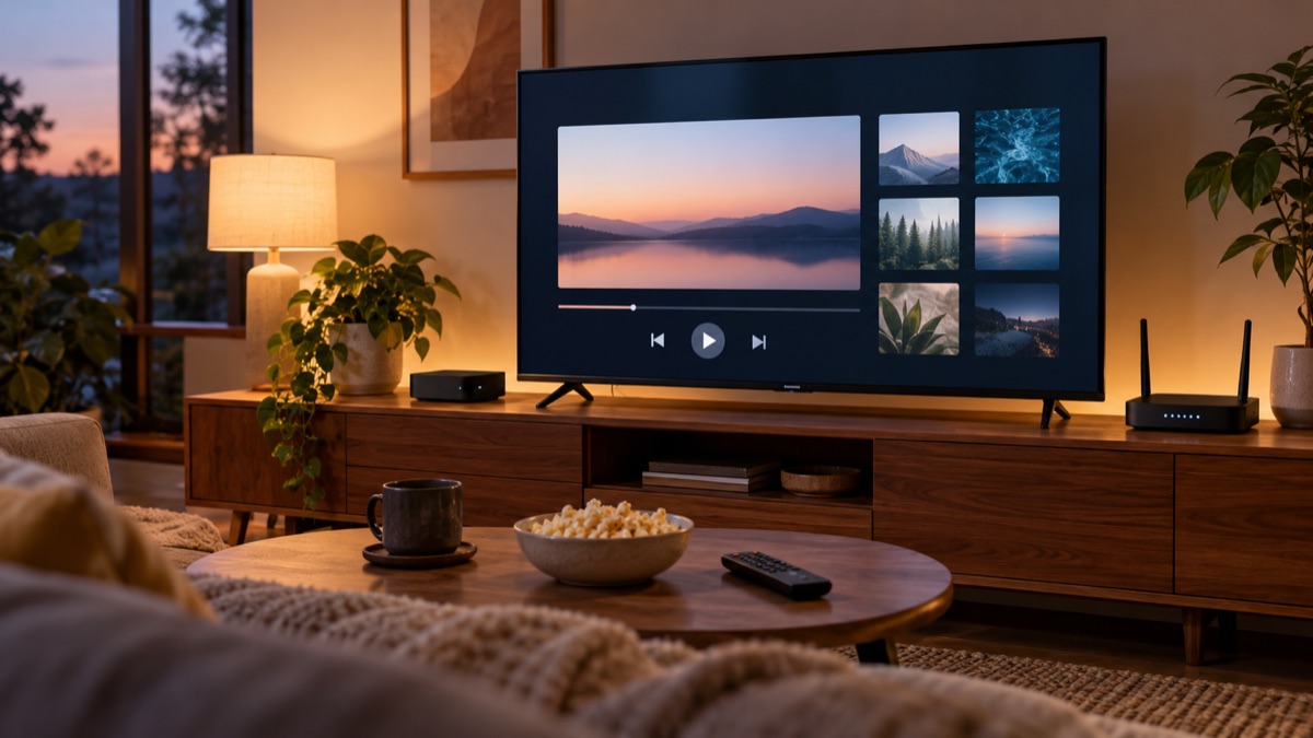 IPTV player interface and subscription access concept